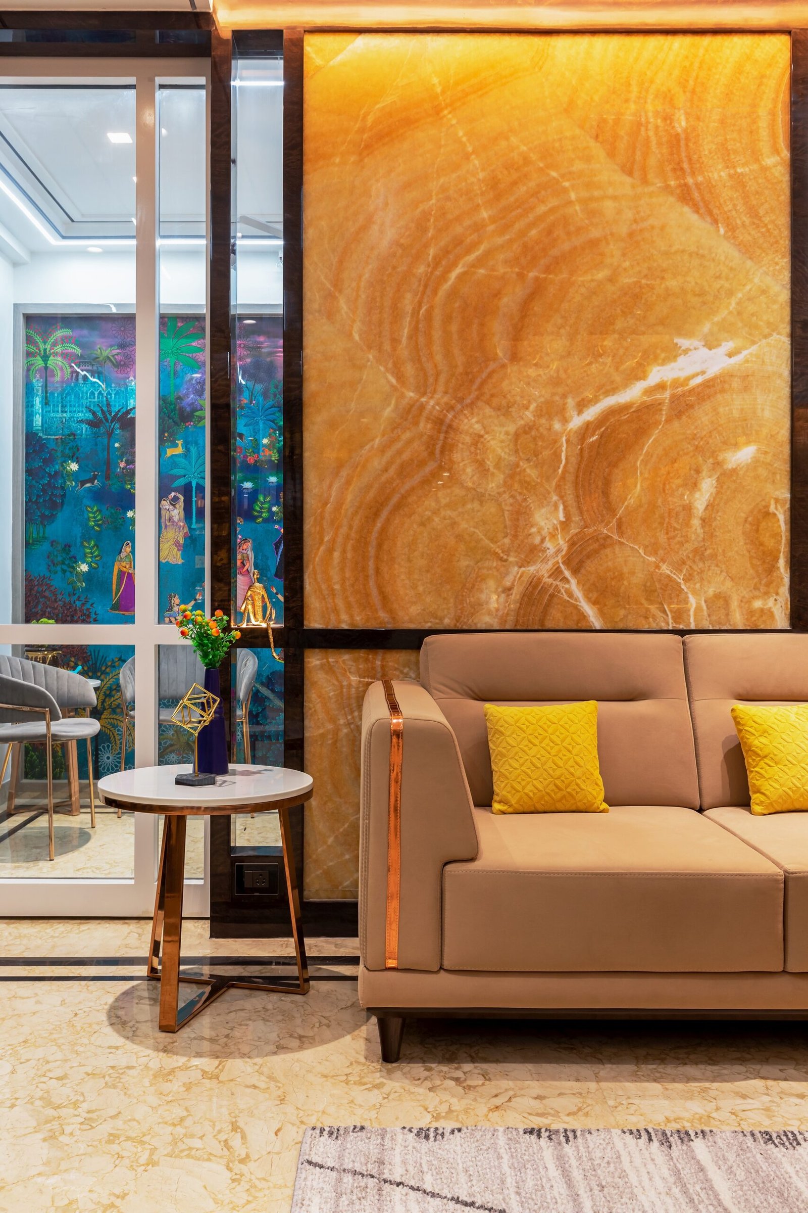 luxurious lobby interior